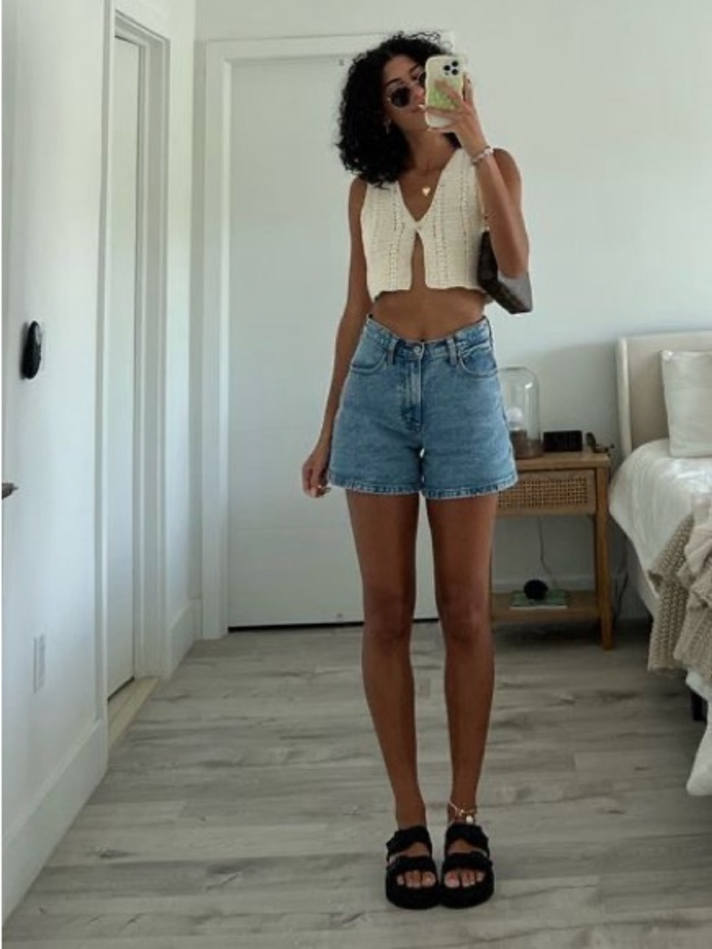 90s Liz Claiborne Light Blue Denim Jean Shorts